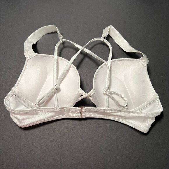 Victoria Secret 36A Bombshell Push Up Bikini Top Bride Shine Strap White - Picture 5 of 7